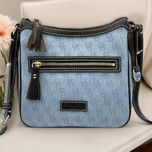 Dooney & Bourke Denim Pocket Crossbody Bag | NWT